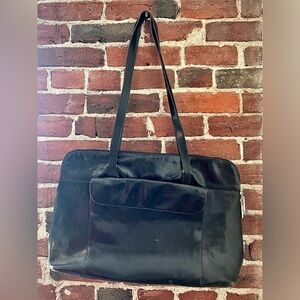 HOBO Black Leather Tote Bag